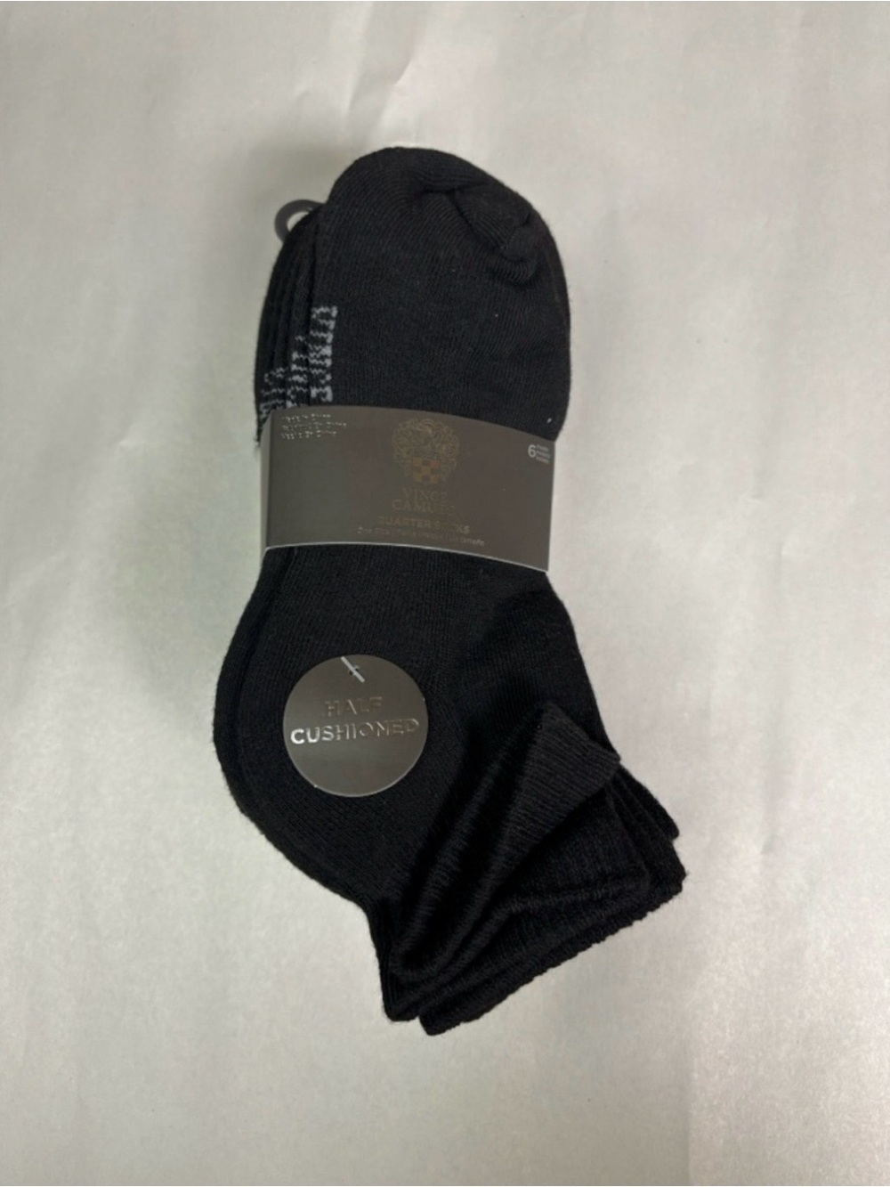 New Vince Camuto Socks Women’s 6 Pair Black Quarter Casual Athletic Activewear - Picture 12 of 12